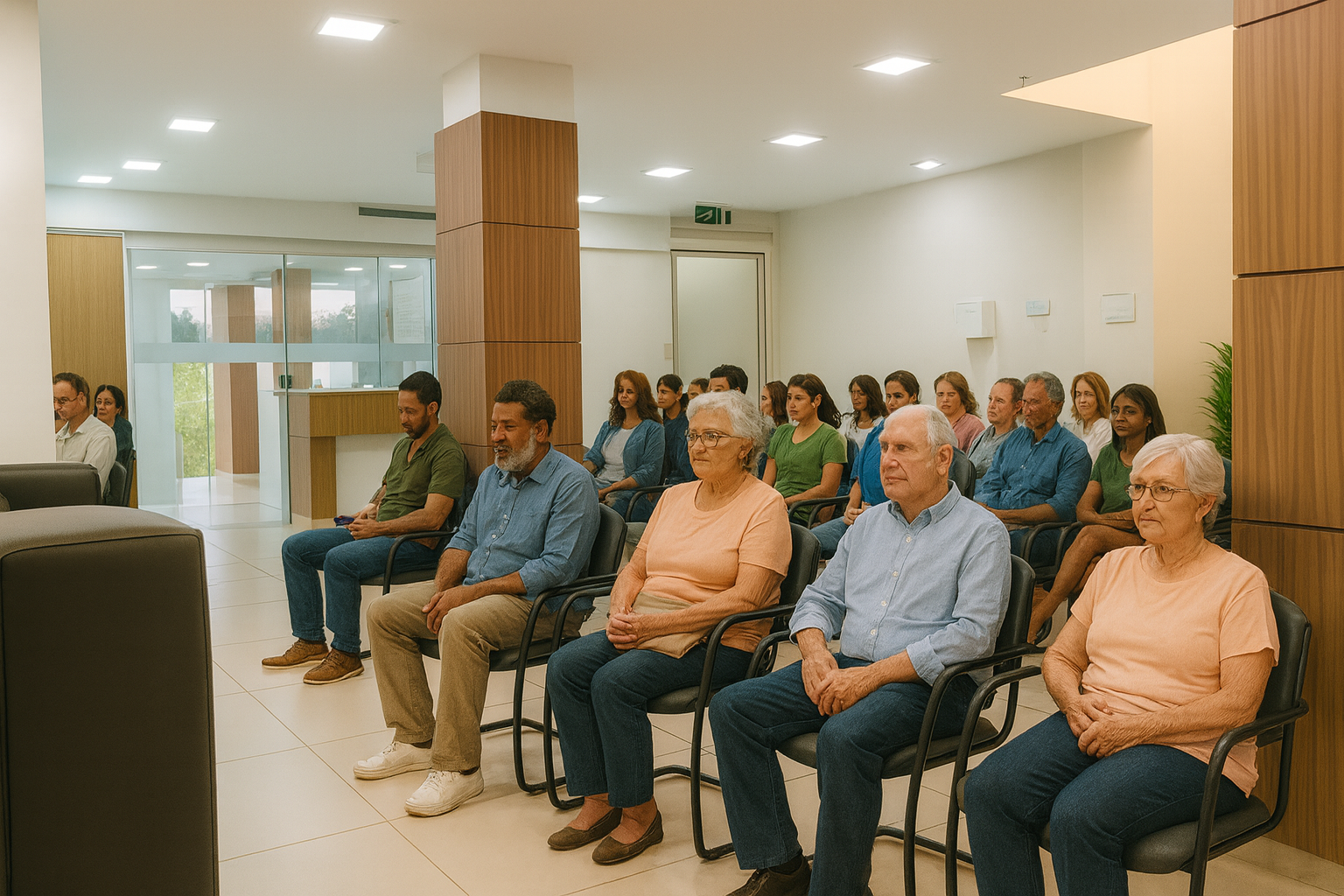 Sala de espera do Hospital da Visão de Natal